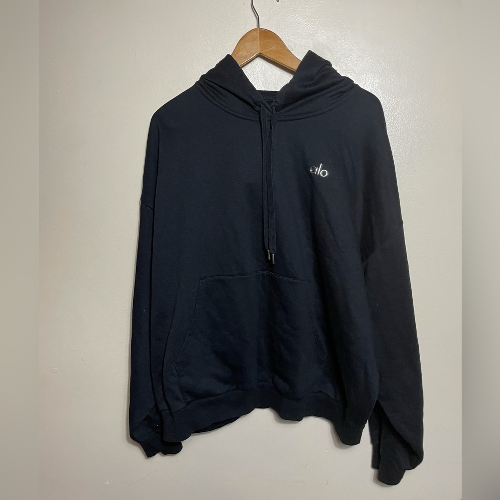 Alo yoga Accolade black hoodie sweater size XL